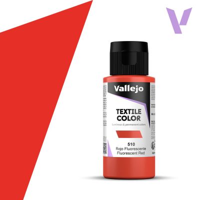 PEINTURE TEXTILE COLOR FLUORESCENT COLOR RED 60 ML