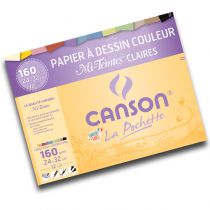 POCHETTE CANSON MI TEINTES CLAIRES 24X32CM 160G