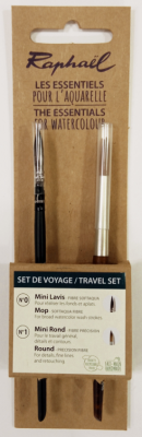 POCHETTE GREEN SET VOYAGE 2 Mini Pinceaux