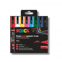 POCHETTE PF 8 POSCA BRUSH ASSORTIS
