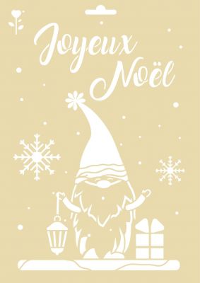POCHOIR A4 JOYEUX NOEL