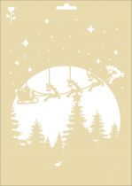 POCHOIR A4 NOEL CLAIR DE LUNE