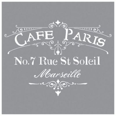 POCHOIR CAFE PARIS