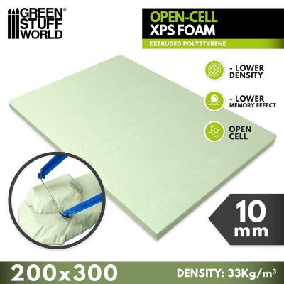 Polystyr�ne extrud� XPS 10 mm - Cellules ouvertes 20 x 30 cm