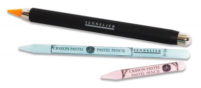 PORTE CRAYON PASTEL METAL NOIR SENNELIER