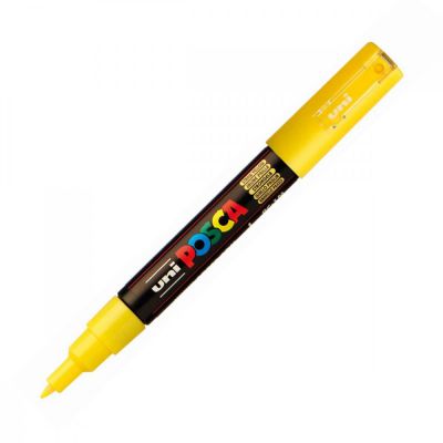 POSCA POINTE CONIQUE EXTRA FINE 0.7-1MM JAUNE PAILLE