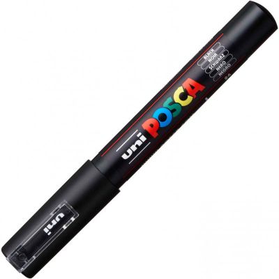 POSCA POINTE CONIQUE EXTRA FINE 0.7-1MM NOIR