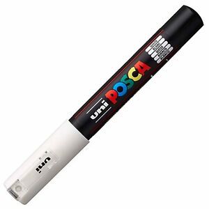 POSCA POINTE CONIQUE EXTRA FINE 0.7-1MM UNI BLANC