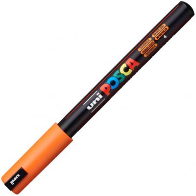 POSCA POINTE EXTRA  FINE 0.7MM ORANGE FONCE