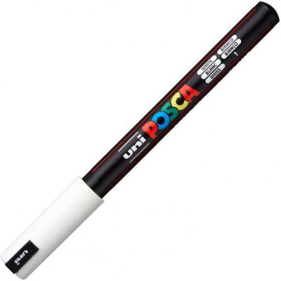 POSCA POINTE EXTRA FINE 0.7MM BLANC
