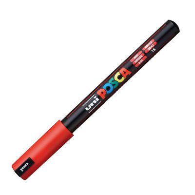 POSCA POINTE EXTRA FINE 0.7MM ROUGE