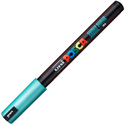 POSCA POINTE EXTRA FINE 0.7MM VERT METAL
