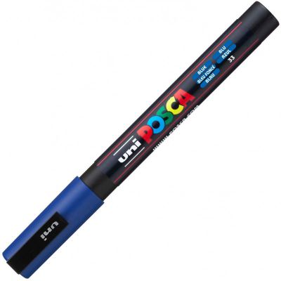 POSCA POINTE FINE 0.9-1.3MM BLEU FONCE