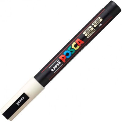 POSCA POINTE FINE 0.9-1.3MM IVOIRE