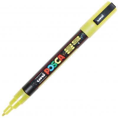 POSCA POINTE FINE 0.9-1.3MM JAUNE PAILLETTE