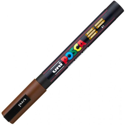 POSCA POINTE FINE 0.9-1.3MM MARRON