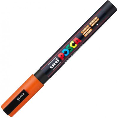 POSCA POINTE FINE 0.9-1.3MM ORANGE FONCE