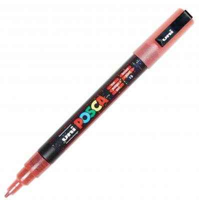 POSCA POINTE FINE 0.9-1.3MM ROUGE PAILLETTE