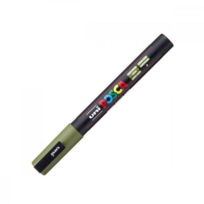 POSCA POINTE FINE 0.9-1.3MM VERT KAKI