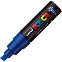 POSCA POINTE LARGE BISEAUTEE 8MM BLEU FONCE