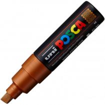 POSCA POINTE LARGE BISEAUTEE 8MM BRONZE