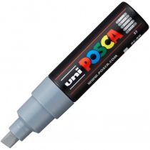 POSCA POINTE LARGE BISEAUTEE 8MM GRIS