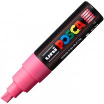 POSCA POINTE LARGE BISEAUTEE 8MM ROSE