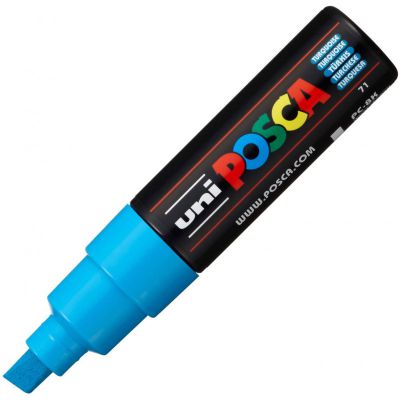 POSCA POINTE LARGE BISEAUTEE 8MM TURQUOISE