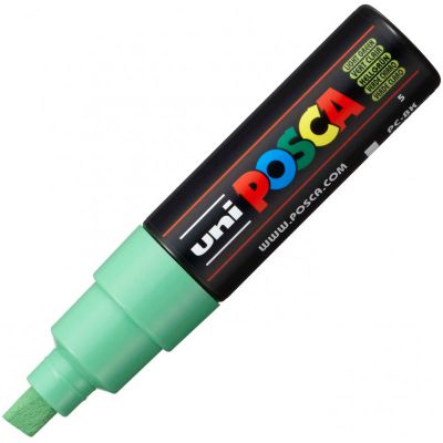 POSCA POINTE LARGE BISEAUTEE 8MM VERT CLAIR