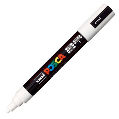 POSCA POINTE MOYENNE 1.8-2.5MM BLANC