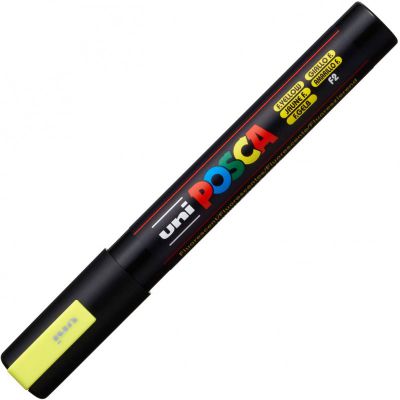 POSCA POINTE MOYENNE 1.8-2.5MM JAUNE FLUO