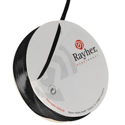 RUBAN 3MM SATIN X10M NOIR
