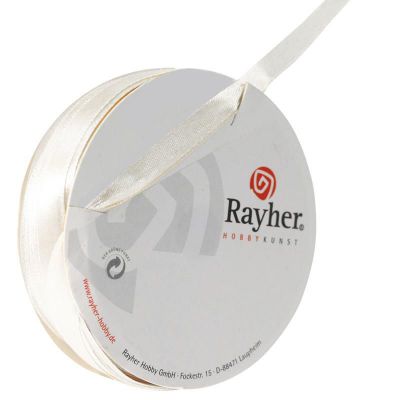 RUBAN SATIN 7MM BLANC