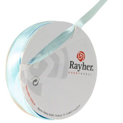 RUBAN SATIN 7MM BLEU CLAIR