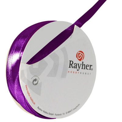 RUBAN SATIN 7MM LILAS FONCE
