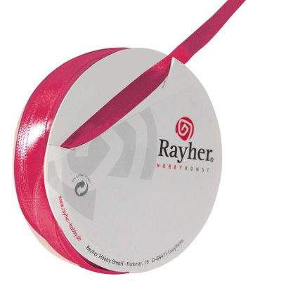 RUBAN SATIN 7MM ROSE FONCE