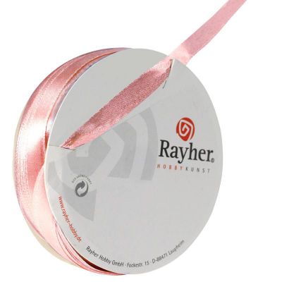 RUBAN SATIN 7MM ROSE