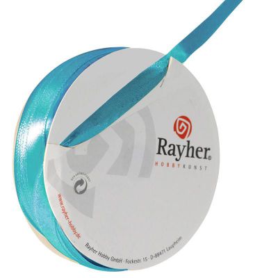 RUBAN SATIN 7MM TURQUOISE