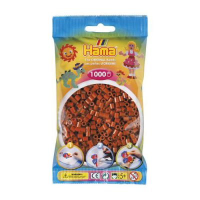 SACHET 1000 PERLES MARRON ROUGE