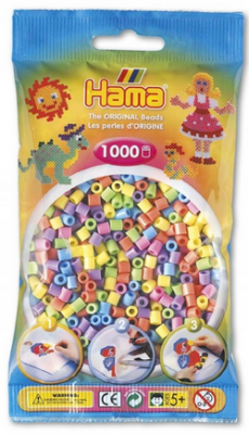 HAMA Sachet de 1000 perles Hama bicolore mix à petit prix
