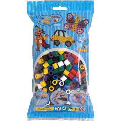 SACHET 500 PERLES COULEURS VIVES