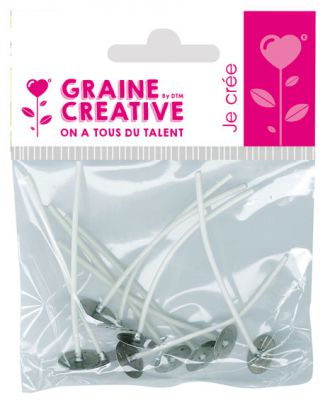 SACHET DE 10 MECHES A BOUGIES SUR PIED