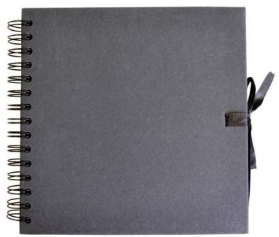 SCRAP BOOKS 20X20CM NOIR