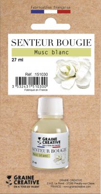 SENTEUR POUR BOUGIE MUSC BLANC 27ML