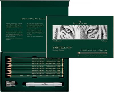 SET \ DU D�BUTANT AU MA�TRE\  GRAPHITE FABER CASTELL 9000