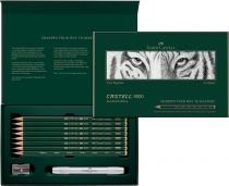 SET \ DU D&Eacute;BUTANT AU MA&Icirc;TRE\  GRAPHITE FABER CASTELL 9000