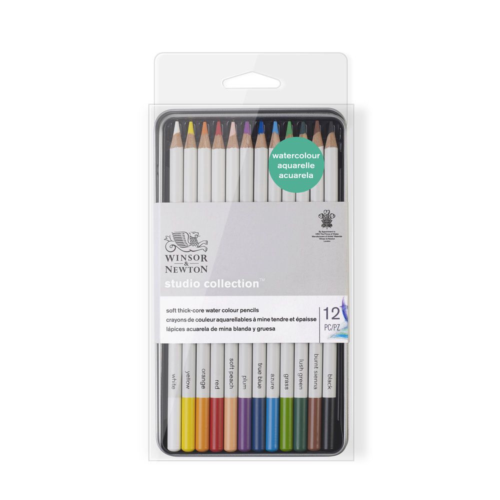 SET 12 CRAYONS AQUARELLABLES WINSOR & NEWTON