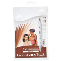 SET 12 MARQUEURS GRAPH\'IT BRUSH MANGA PEOPLE