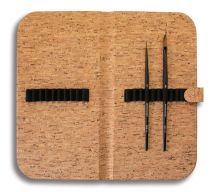 SET 2 PINCEAUX RAPHAEL IMITATION KOLINSKY AVEC &Eacute;TUI EN LIEGE - NOUVEAU !