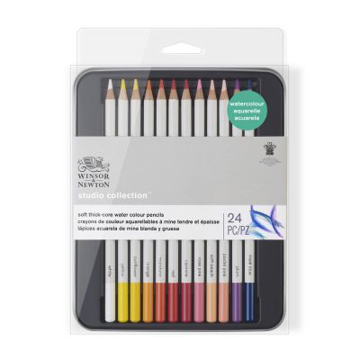 SET 24 CRAYONS AQUARELLABLES WINSOR & NEWTON